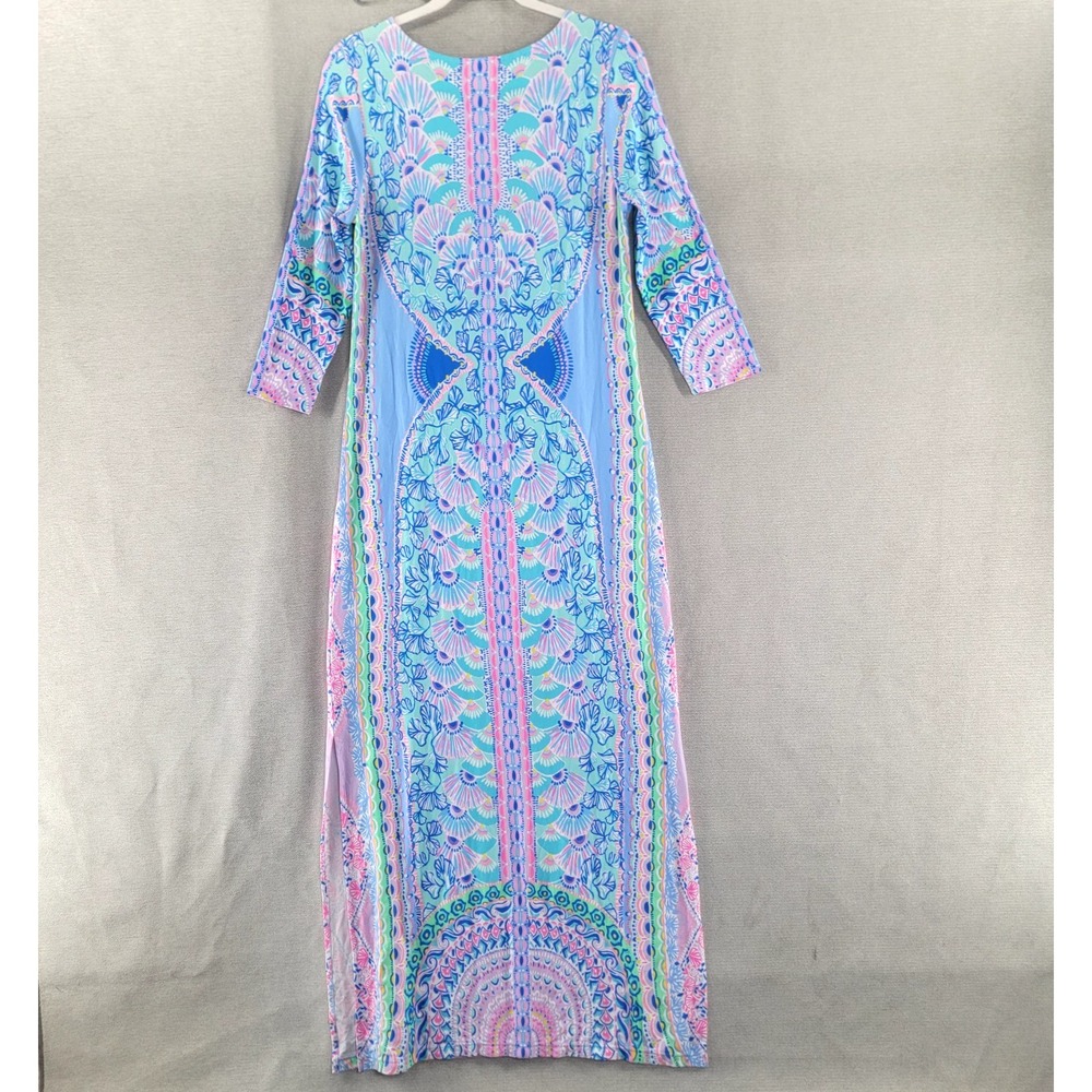 Lilly Pulitzer Womens Dress Morgann Maxi Seaside Shindig Size Medium - Picture 3 of 10